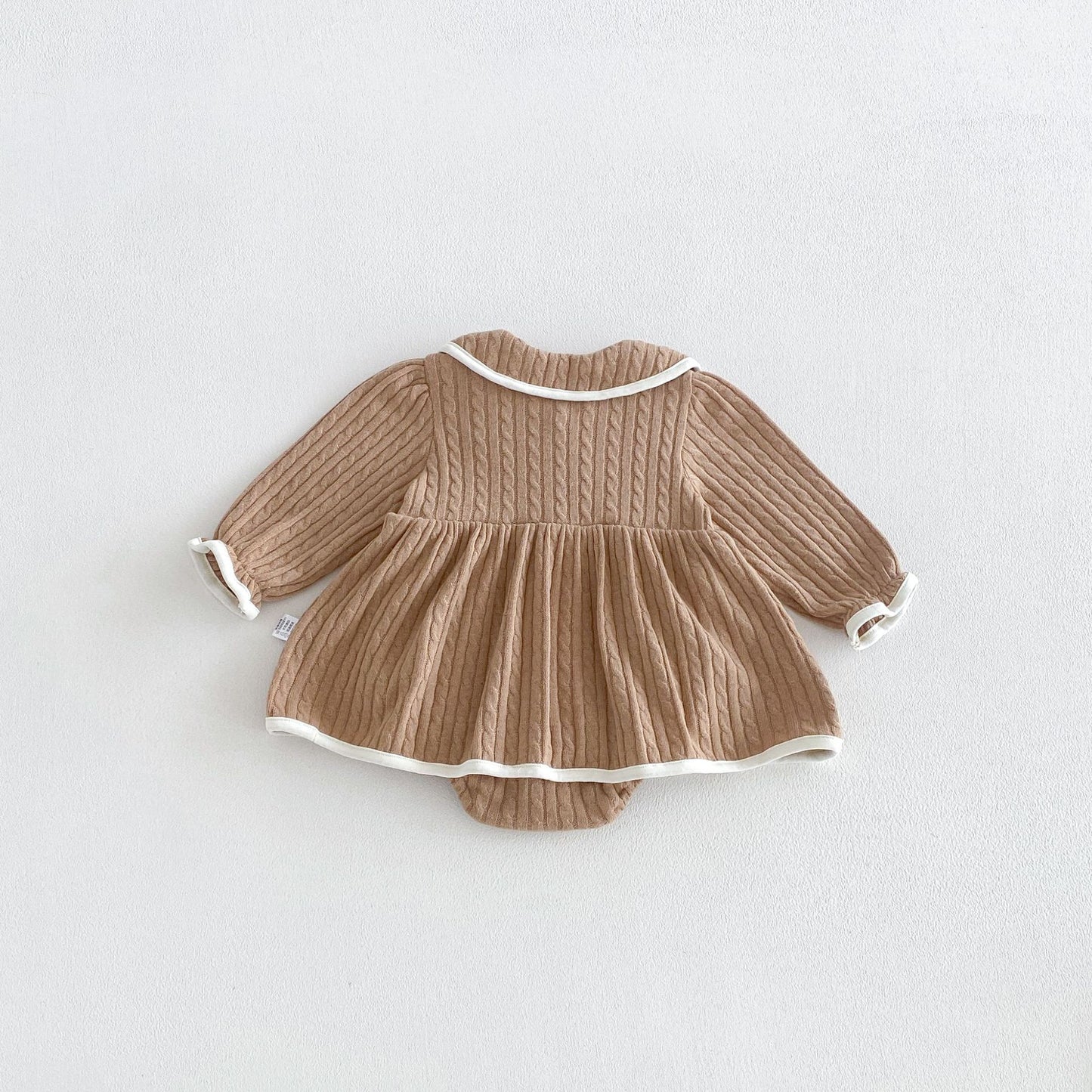 MyKids-USA® Autumn Arrival Baby Girls Long Sleeves Casual Knitted Bodysuit