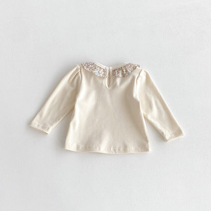 Autumn Arrival Baby Girls Flowers Pattern Collar Long Sleeves Top, MyKids-USA®, Baby & Toddler Tops, MyKids-USA -  -  -  -  -  -  - 