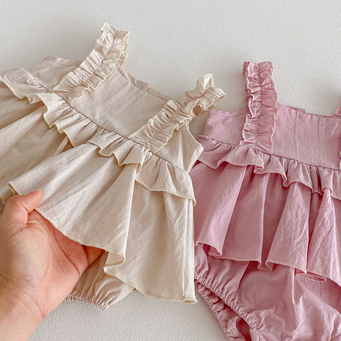 Summer and Spring Arrival Baby Kids Girls Solid Color Sleeveless Cute Bodysuit Dress, MyKids-USA®, Baby & Toddler Dresses, MyKids-USA -  -  -  -  -  -  - .