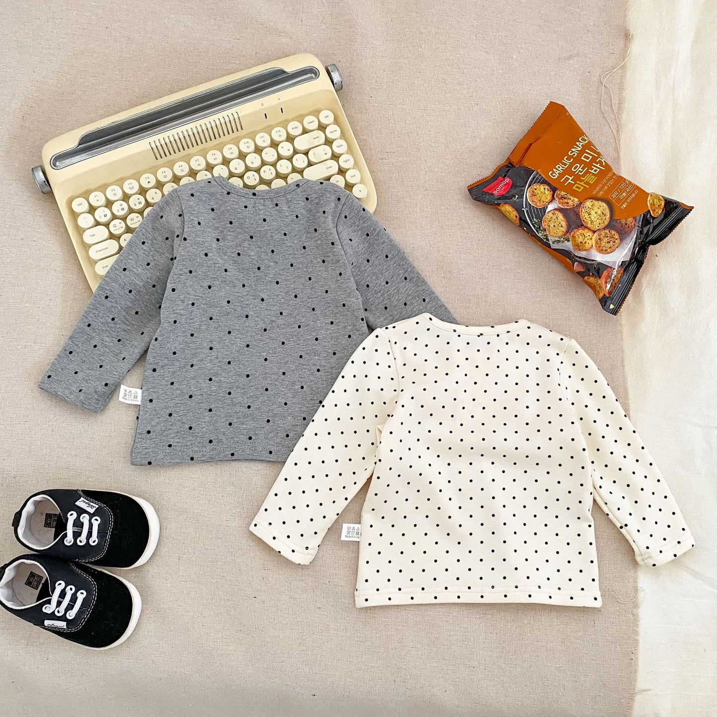 MyKids-USA® Hot Selling Autumn Baby Kids Boys Long Sleeves Dots Pattern Top, Denim Vest and Jeans Set