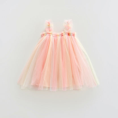 Summer Baby Kids Girls Sleeveless Gradient Tulle Strap Dress, MyKids-USA®, Baby & Children's Dresses, MyKids-USA - Size/Age - 80 (9-12M) - Color - Light Pink -  -  - TR2605222211-A.