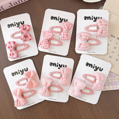 Collection of 2 Cute Butterfly-bow Decorated Hair Clips, MyKids-USA®, Hair Pins, Claws & Clips, MyKids-USA -  -  -  -  -  -  - .