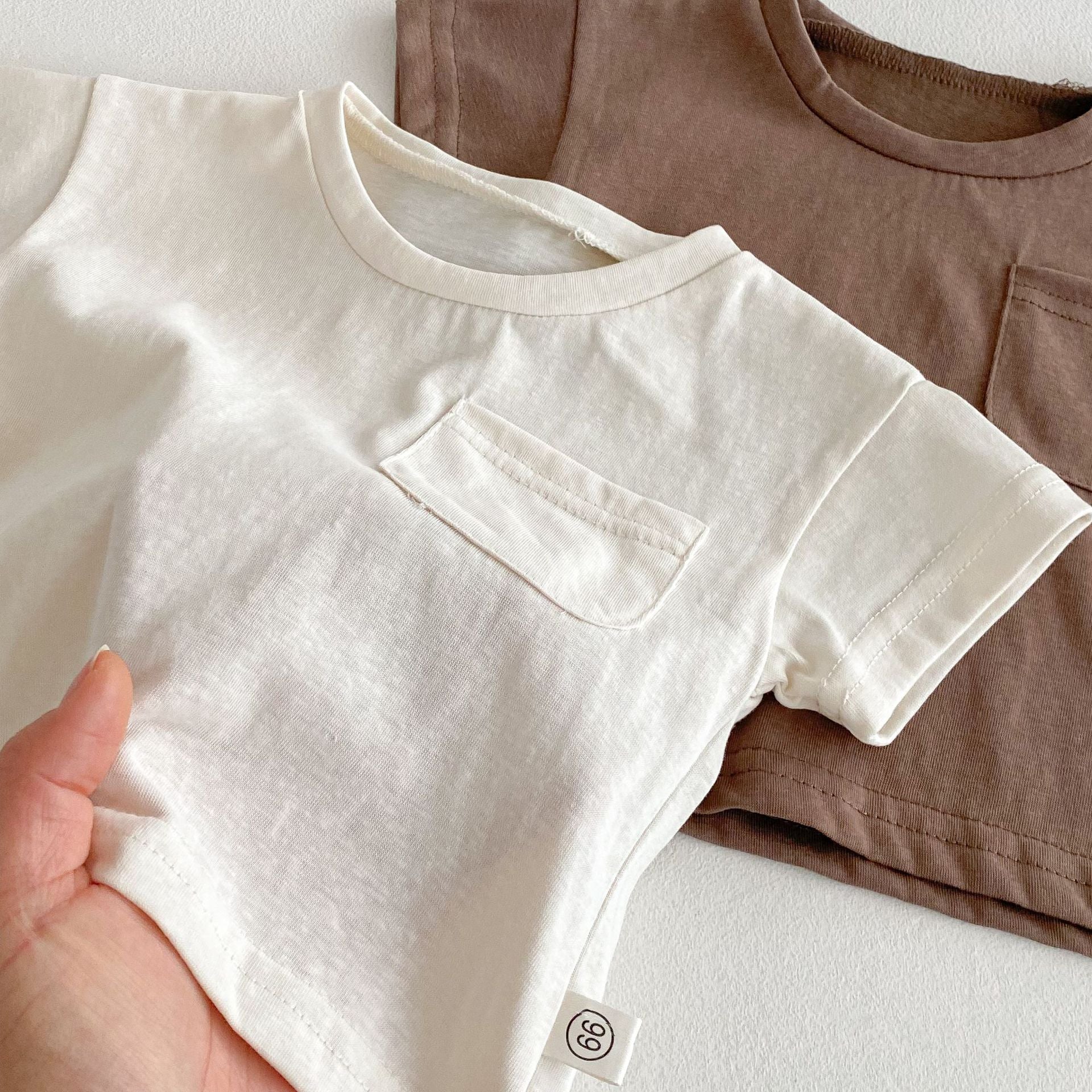 Summer Hot Selling Baby Kids Unisex Sleeveless Plain Solid Color Strap Overalls and Pocketed T-Shirt Clothing Set, MyKids-USA®, Baby & Toddler Outfits, MyKids-USA -  -  -  -  -  -  - 