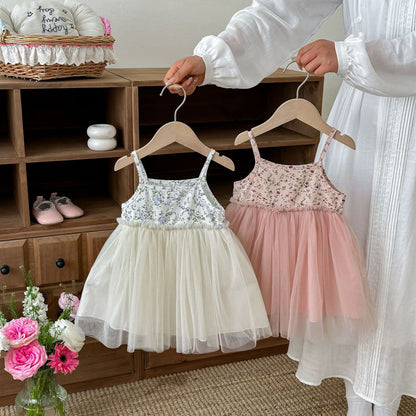 Summer Arrival Baby Girls Sleeveless Floral Pattern Color Patchwork Dress, MyKids-USA®, Baby & Children's Dresses, MyKids-USA -  -  -  -  -  -  - .