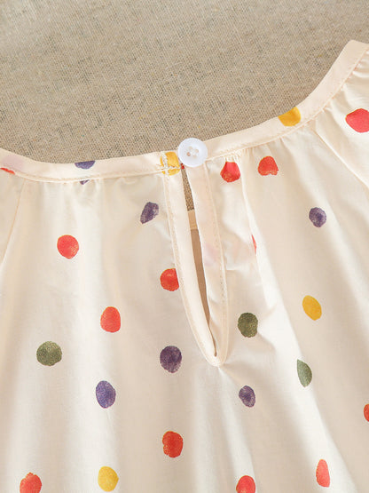 MyKids-USA® Summer Arrival Baby Girls Sleeveless Cute Plaid/Dots Pattern Bodysuit