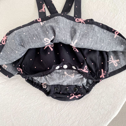 Summer Hot Selling Baby Kids Girls Sleeveless Dots Pattern Strap Onesies Overalls and Beige T-Shirt Clothing Set, MyKids-USA®, Baby & Toddler Outfits, MyKids-USA -  -  -  -  -  -  - 