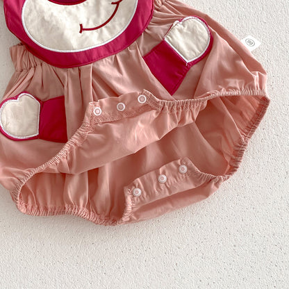 Summer Baby Kids Boys and Girls Short Sleeves Striped T-shirt and Cartoon Overalls Clothing Set, MyKids-USA®, Baby & Toddler Outfits, MyKids-USA -  -  -  -  -  -  - .