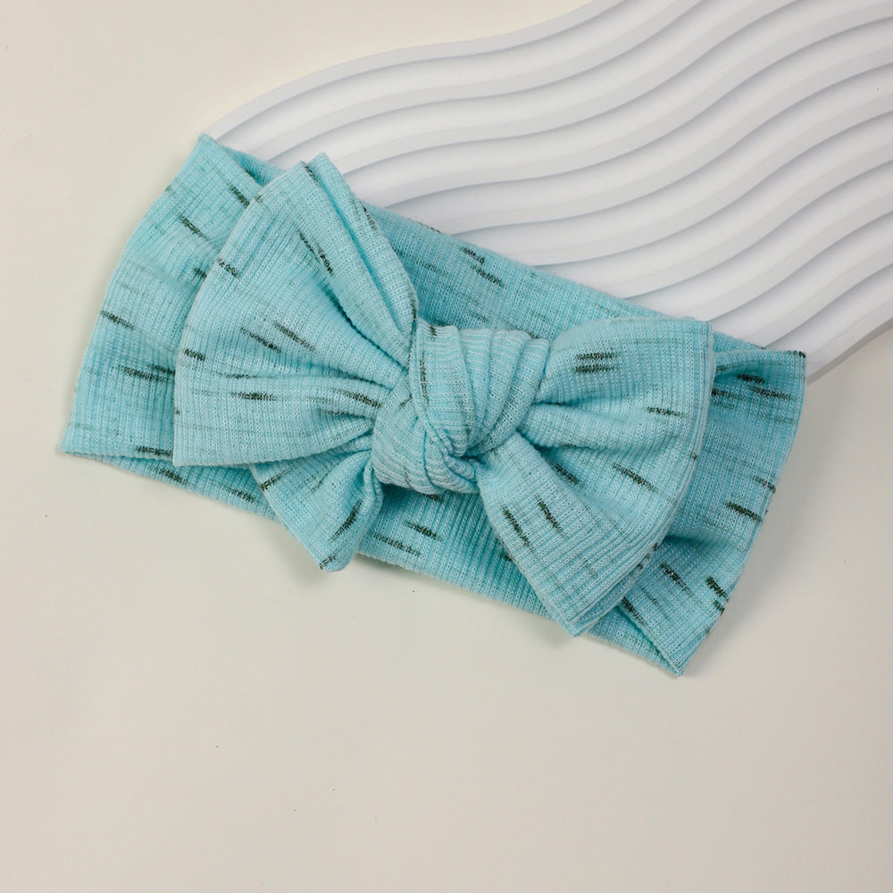 Printed Bow Headband for Baby with Fontanelle Protection, MyKids-USA®, Hair Pins, Claws & Clips, MyKids-USA - Size/Age - Average Size (0-6Y） - Color - Blue -  -  - TR2411282308-A.