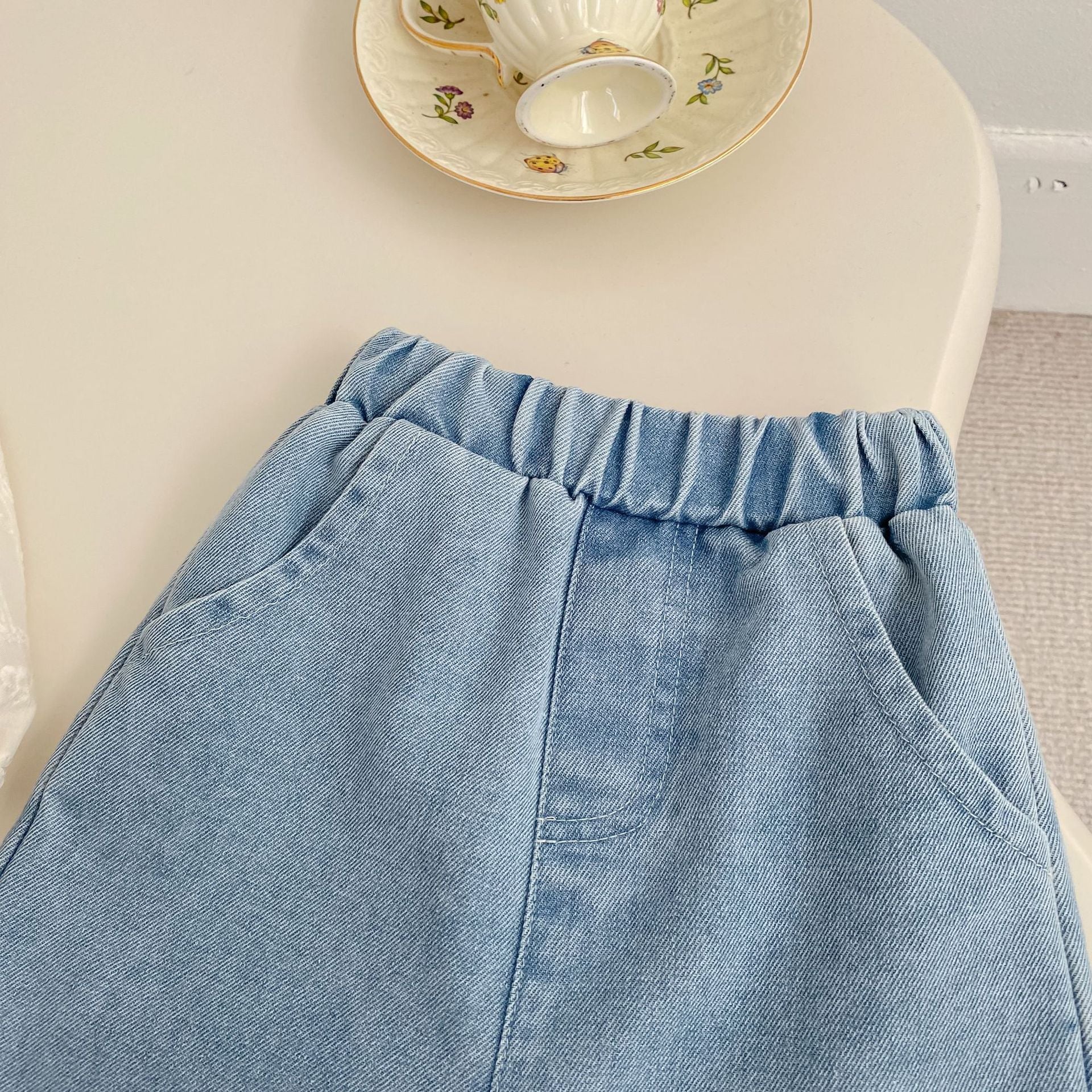 Spring Baby Kids Girls Long Sleeves Cute Flowers Embroidered Pattern Top and Denim Jeans Clothing Set, MyKids-USA®, Baby & Toddler Outfits, MyKids-USA -  -  -  -  -  -  - .