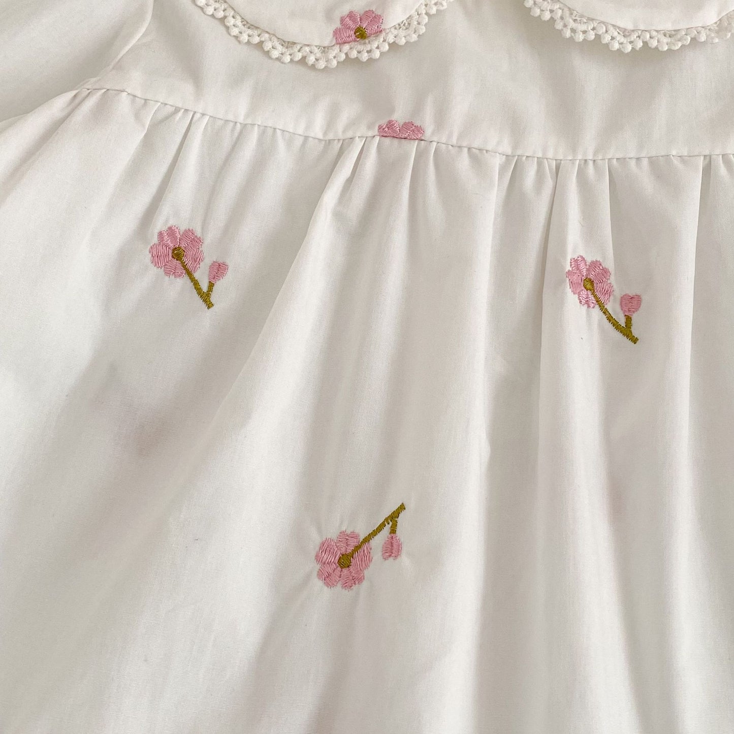 MyKids-USA® Arrival Autumn Baby Kids Girls Long Sleeves Flowers Pattern Embroidered Top