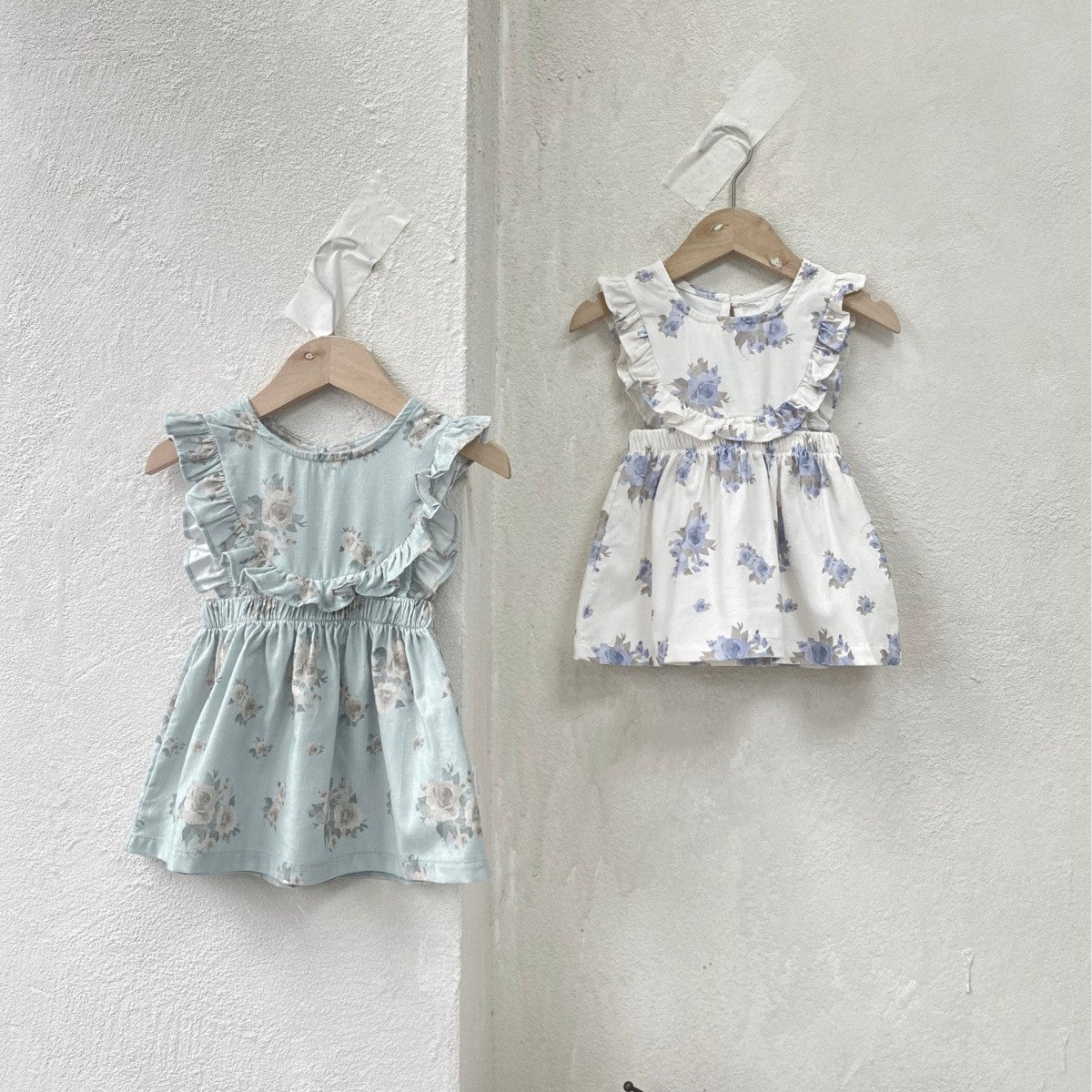 MyKids-USA® Summer Hot Selling Cute Flowers Pattern Sleeveless Dress for Stylish Girls