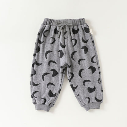 Winter and Autumn Baby Kids Geometric Moons Pattern Long Sleeves Top and Pants, MyKids-USA®, Baby & Toddler Outfits, MyKids-USA - Size/Age - 80 (9-12M) - Color - Khaki -  -  - TR2509282348-D