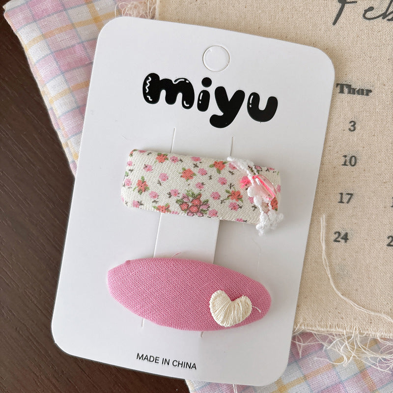 Collection of Flowers Hair Clips or Hair Ties, MyKids-USA®, Hair Pins, Claws & Clips, MyKids-USA - Size/Age - Average Size (0-12Y） - Color - Khaki -  -  - TR2605022129-D.
