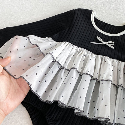 MyKids-USA® Autumn Arrival Baby Girls Long Sleeves Cute Color Patchwork Bodysuit