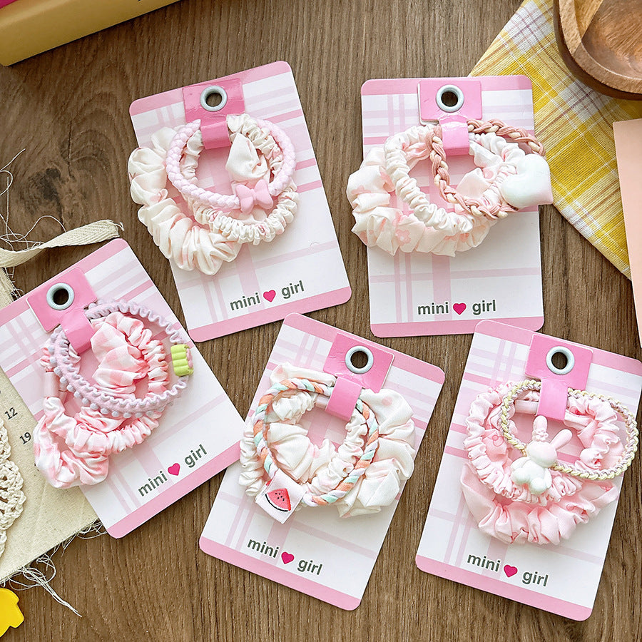 Collection of 3 Versatile Sweet Pink Hair Ties, MyKids-USA®, Ponytail Holders, MyKids-USA -  -  -  -  -  -  - .