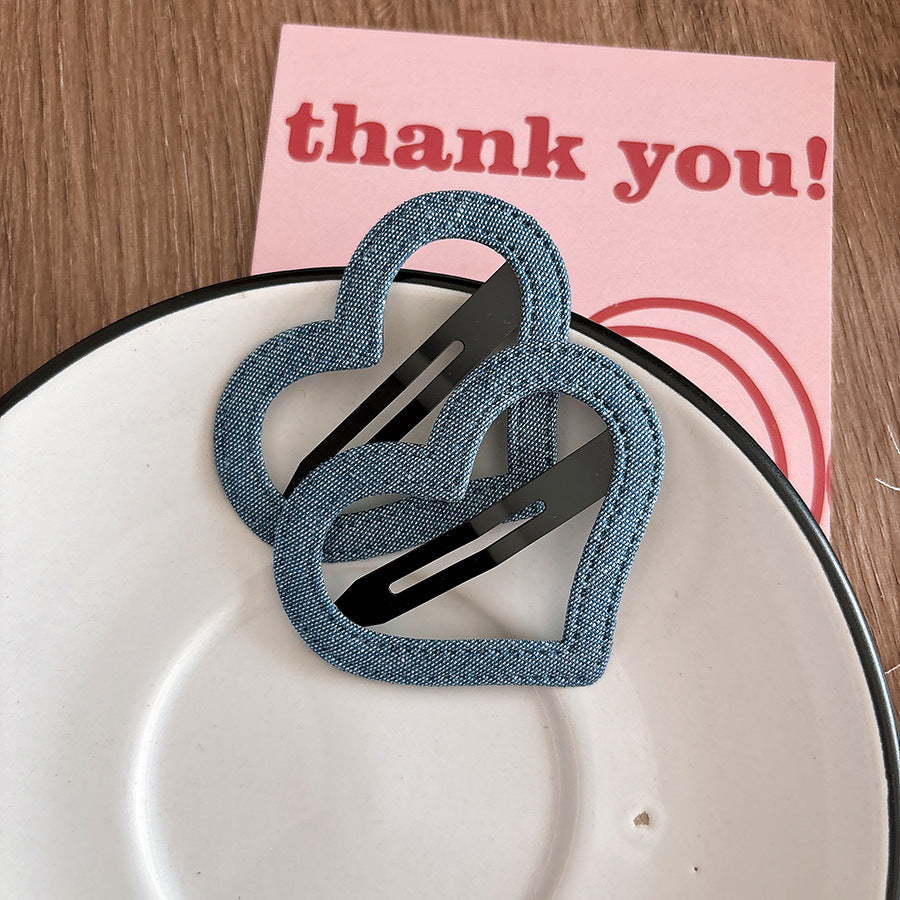 Collection of 2 Versatile Geometric Pattern Hair Clips, MyKids-USA®, Hair Pins, Claws & Clips, MyKids-USA - Size/Age - Average Size (0-12Y） - Color - Black -  -  - TR2601231817-A.