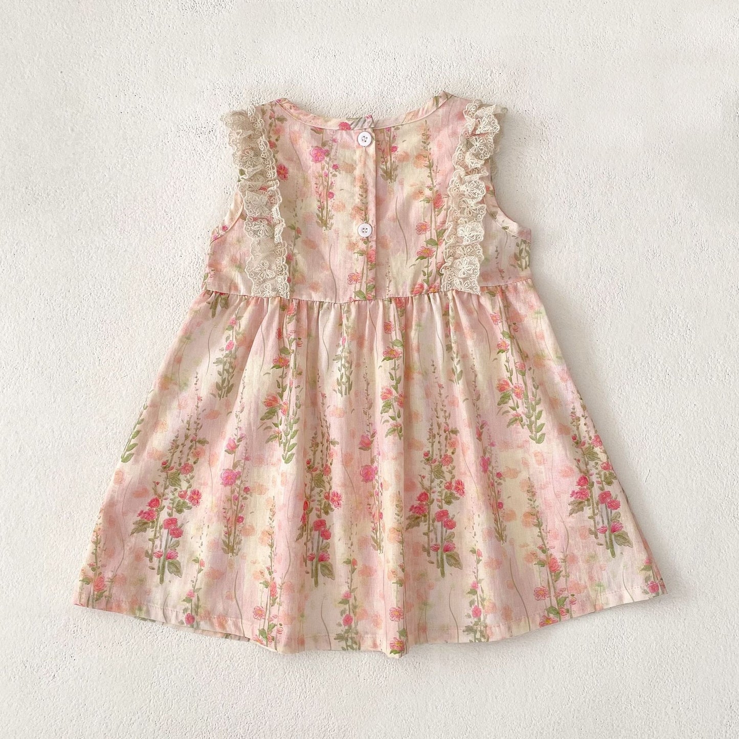 Summer Arrival Girls Cute Flowers Pattern Sleeveless Onesies and Dress – Princess Sister Matching Set, MyKids-USA®, Baby & Toddler Dresses, MyKids-USA -  -  -  -  -  -  - 