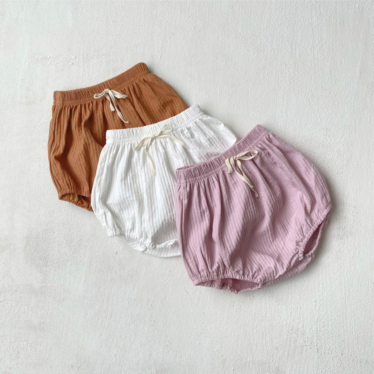 Summer Arrival Baby Kids Casual Style Solid Color Shorts
