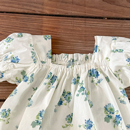 Baby Girl Flower Pattern Square Neck Onesies & Sets, MyKids-USA®, Baby & Toddler Outfits, MyKids-USA -  -  -  -  -  -  - 