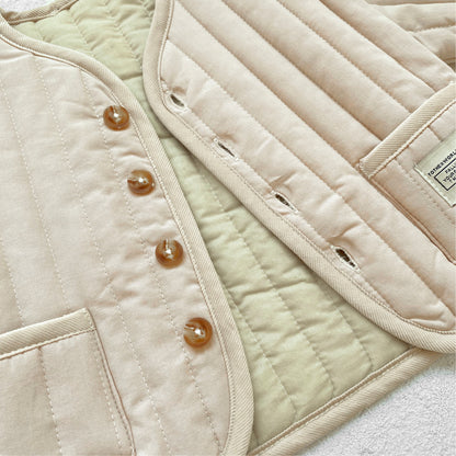 Winter Arrival Baby Unisex Long Sleeves Letters Pattern Cotton-Padded Warm Coat