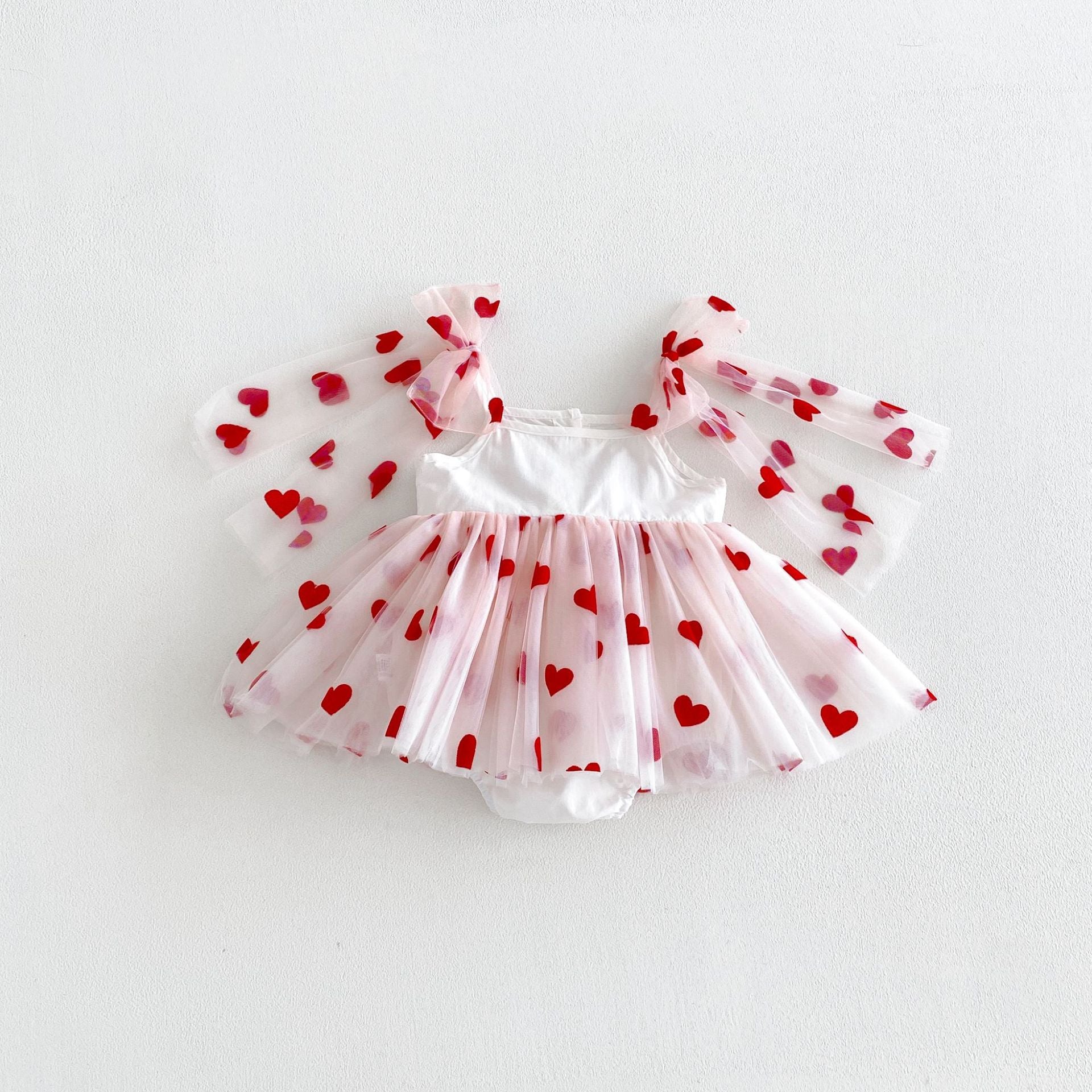 Design Summer Baby Kids Girls Sleeveless Hearts Pattern Strap Bodysuit Dress, MyKids-USA®, Baby & Children's Dresses, MyKids-USA -  -  -  -  -  -  - .