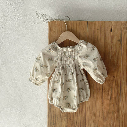 MyKids-USA® Autumn Arrival Baby Kids Girls Long Sleeves Vintage Floral Bodysuit