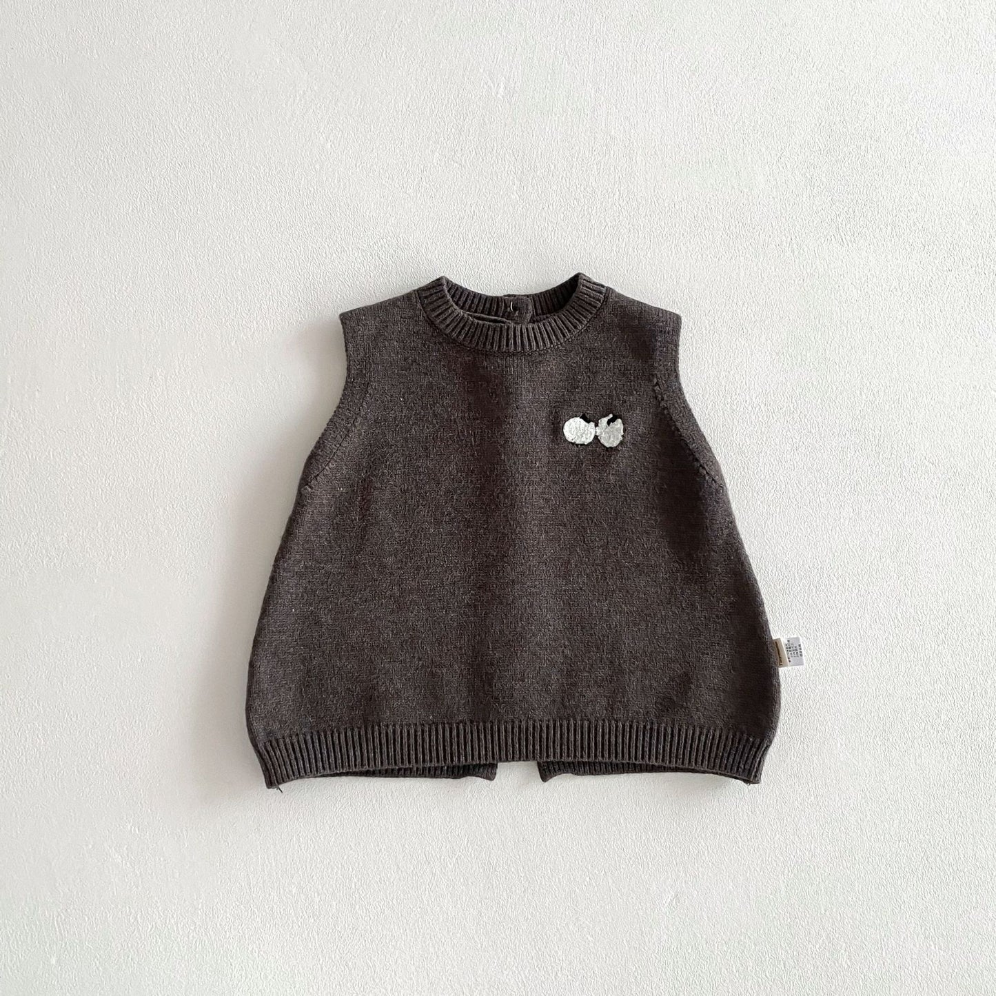 Arrival Winter and Autumn Baby Kids Unisex Cartoon Pattern Sleeveless Knitted Vest, MyKids-USA®, Tunics, MyKids-USA - Size/Age - 80 (9-12M) - Color - Grey -  -  - TR2511262158-B