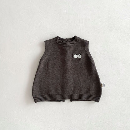 Arrival Winter and Autumn Baby Kids Unisex Cartoon Pattern Sleeveless Knitted Vest, MyKids-USA®, Tunics, MyKids-USA - Size/Age - 80 (9-12M) - Color - Grey -  -  - TR2511262158-B