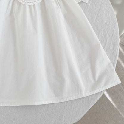 Design Summer Girls Hollow Out Flower Collar Sleeveless Onesies and Short Sleeves Dress – Sister Matching Clothing Set, MyKids-USA®, Baby & Children's Outfits, MyKids-USA -  -  -  -  -  -  - .