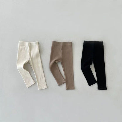 Autumn Arrival Elastic Baby Kids Unisex Solid Color Striped Pattern Pants, MyKids-USA®, Baby & Toddler Bottoms, MyKids-USA -  -  -  -  -  -  - 