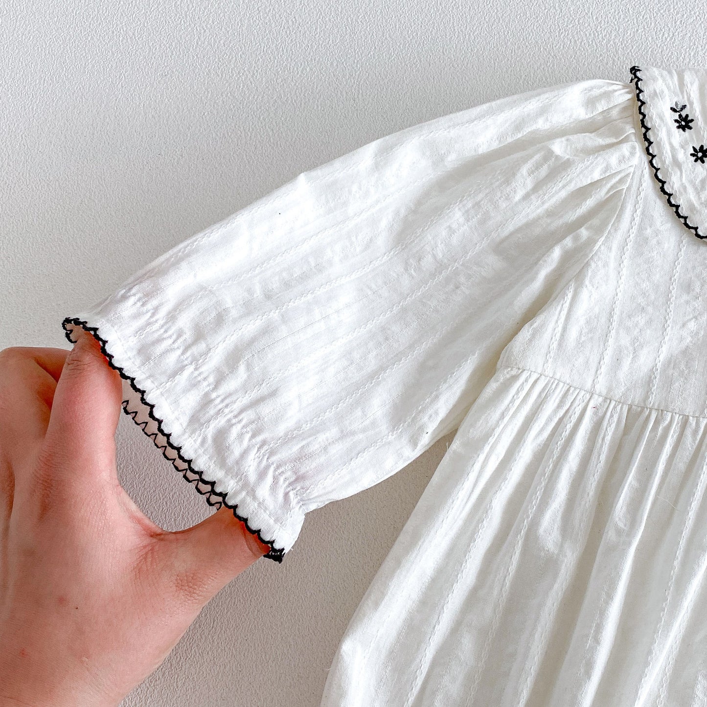 Spring Arrival Baby Girls Long Sleeves Flowers Embroidered Collar Bodysuit, MyKids-USA®, Bodysuits, MyKids-USA -  -  -  -  -  -  - .