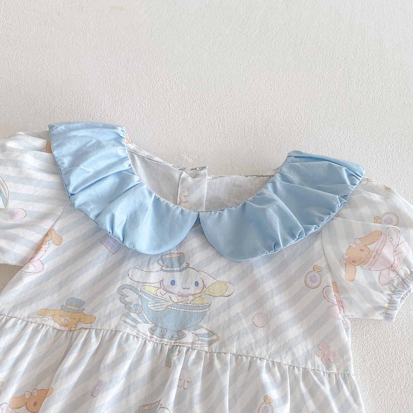 Summer Arrival Baby Girls Cute Cartoon Pattern Short Sleeves Striped Onesies, MyKids-USA®, Baby One-Pieces, MyKids-USA -  -  -  -  -  -  - 