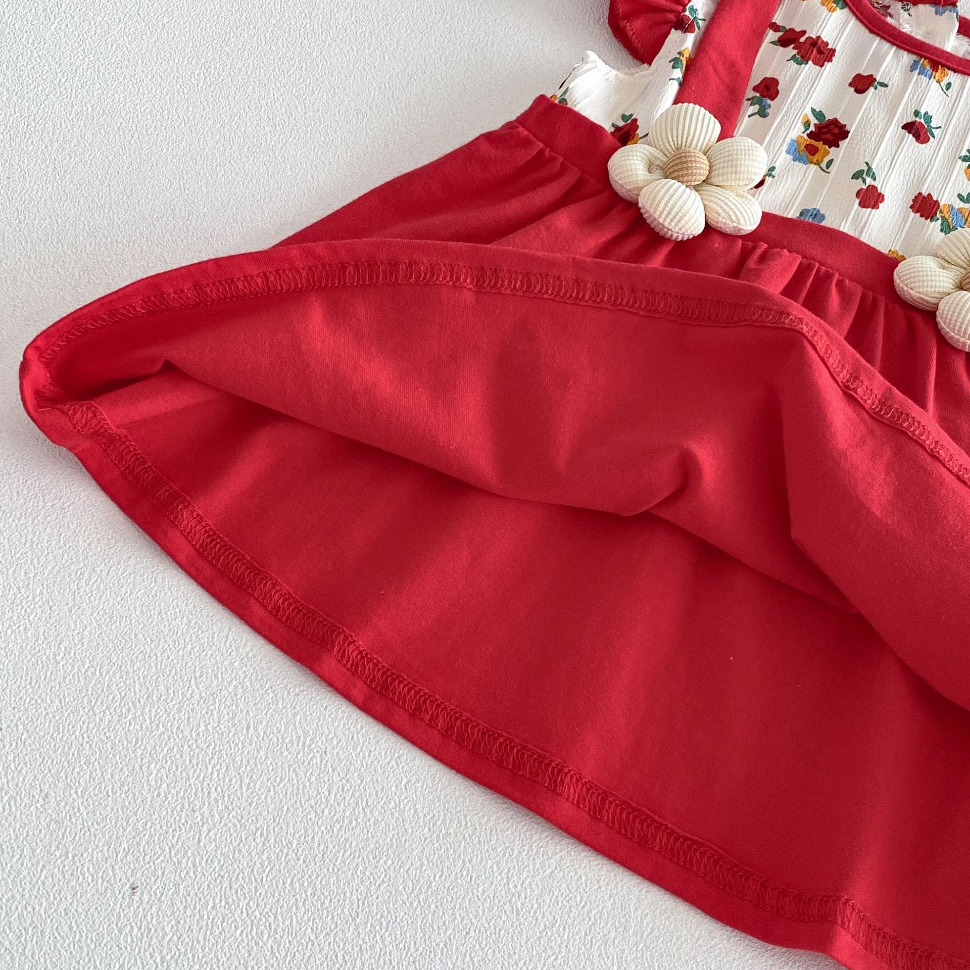 Summer Arrival Baby Girls Fly Sleeves Flowers Pattern Color Patchwork Bodysuit Dress with Hat, MyKids-USA®, Baby & Children's Dresses, MyKids-USA -  -  -  -  -  -  - .