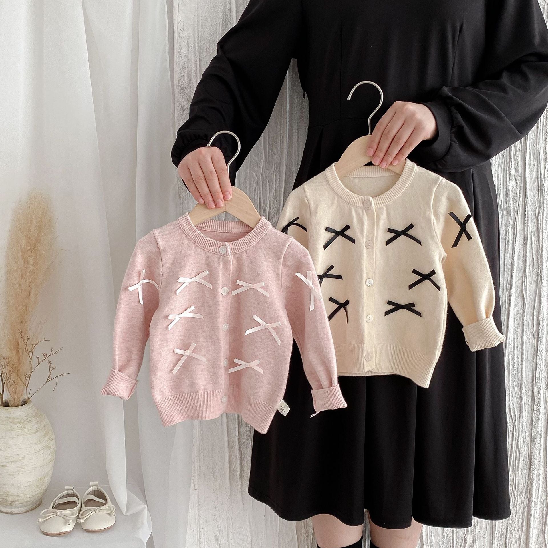Autumn Arrival Baby Girls Butterfly-bows Decorated Long Sleeves Cardigan, MyKids-USA®, Cardigans, MyKids-USA -  -  -  -  -  -  - 