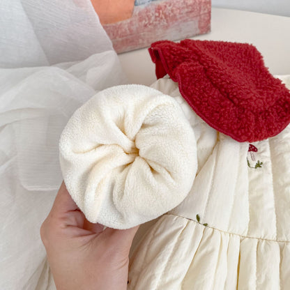 Winter Arrival Baby Girls Long Sleeves Mushrooms Pattern Fleece-Lined Warm Coat, MyKids-USA®, Puffer Jackets, MyKids-USA -  -  -  -  -  -  - 