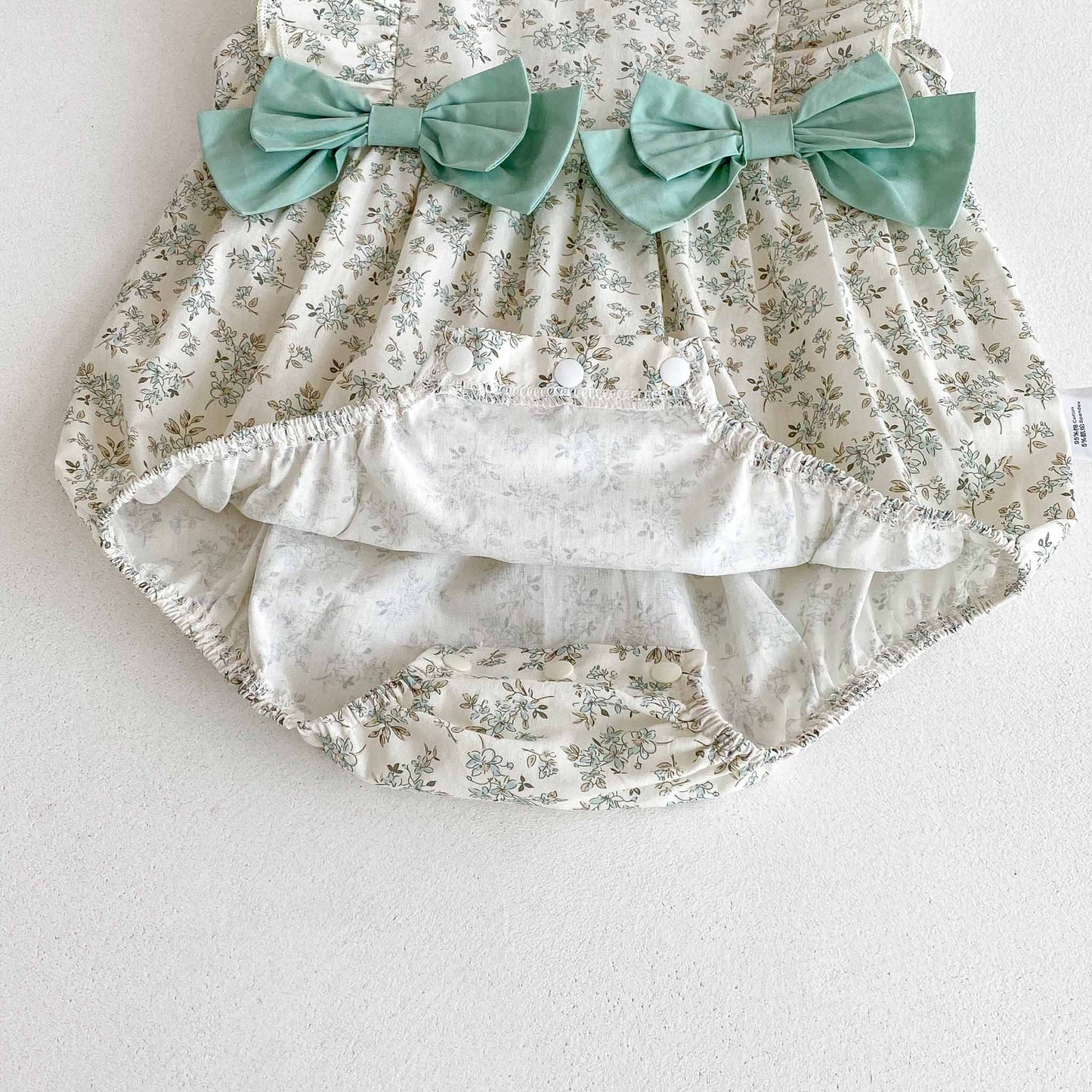 Summer Arrival Baby Girls Cute Fly Sleeves Butterfly-bows Decorated Floral Onesies, MyKids-USA®, Baby One-Pieces, MyKids-USA -  -  -  -  -  -  - 