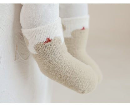 Winter Baby Unisex Breathable Comfy Cartoon Antiskid Socks