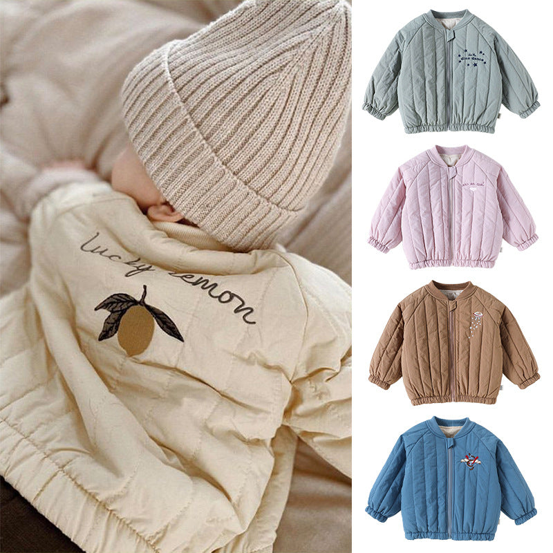 Arrival Winter Baby Kids Unisex Cartoon Embroidered Pattern Coat, MyKids-USA®, Baby & Toddler Coats & Jackets, MyKids-USA -  -  -  -  -  -  - .