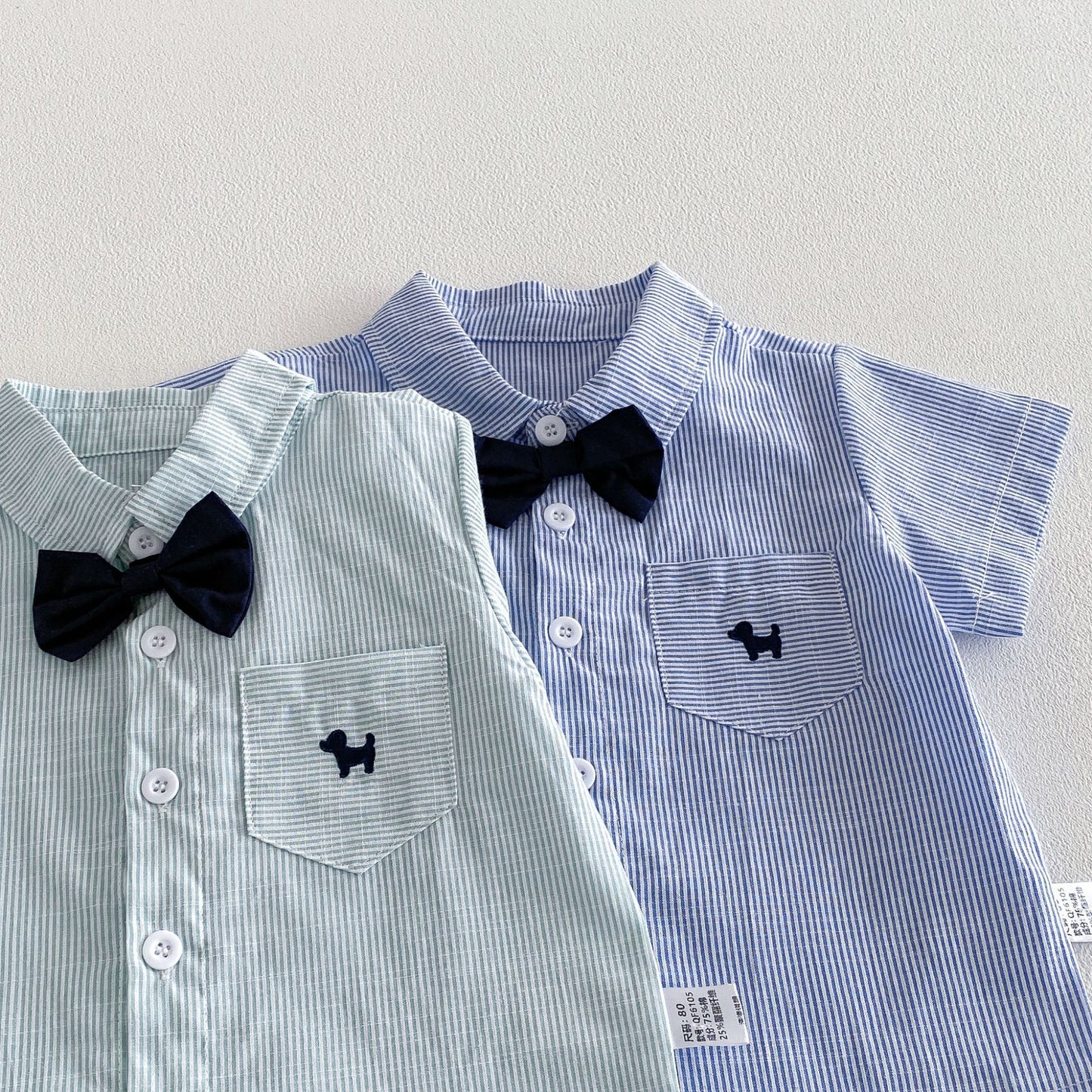 Summer Baby Kids Boys Short Sleeves Striped Shirt and Plain Shorts Clothing Set, MyKids-USA®, Baby & Children's Outfits, MyKids-USA -  -  -  -  -  -  - .