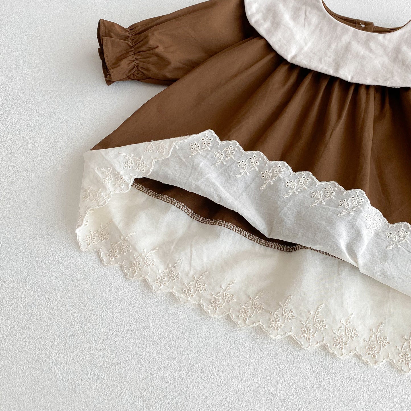 Autumn Baby Kids Girls Color Patchwork Long-sleeved Onesies and Dress – Princess Sister Matching Set, MyKids-USA®, Baby & Toddler Dresses, MyKids-USA -  -  -  -  -  -  - 