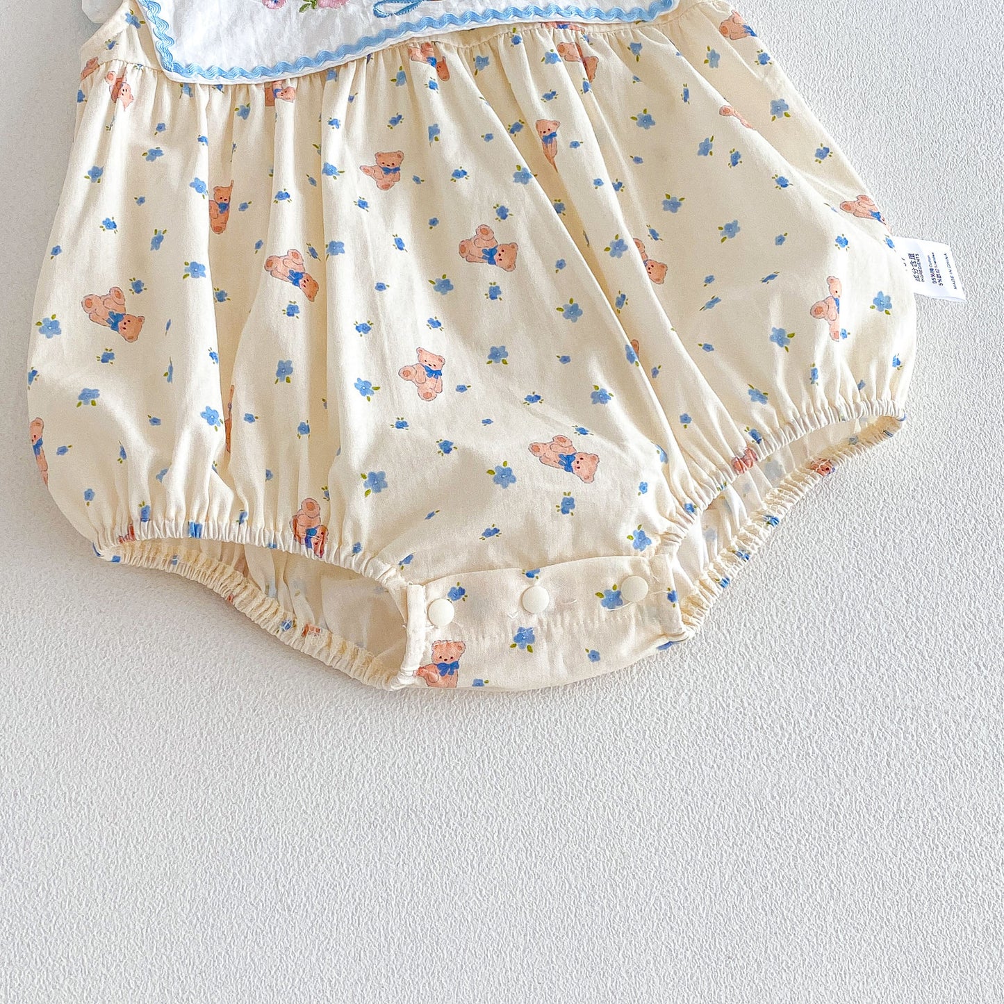 Design Summer Baby Kids Girls Sleeveless Teddy and Floral Pattern Bodysuit, MyKids-USA®, Baby & Children's One-Pieces, MyKids-USA -  -  -  -  -  -  - .