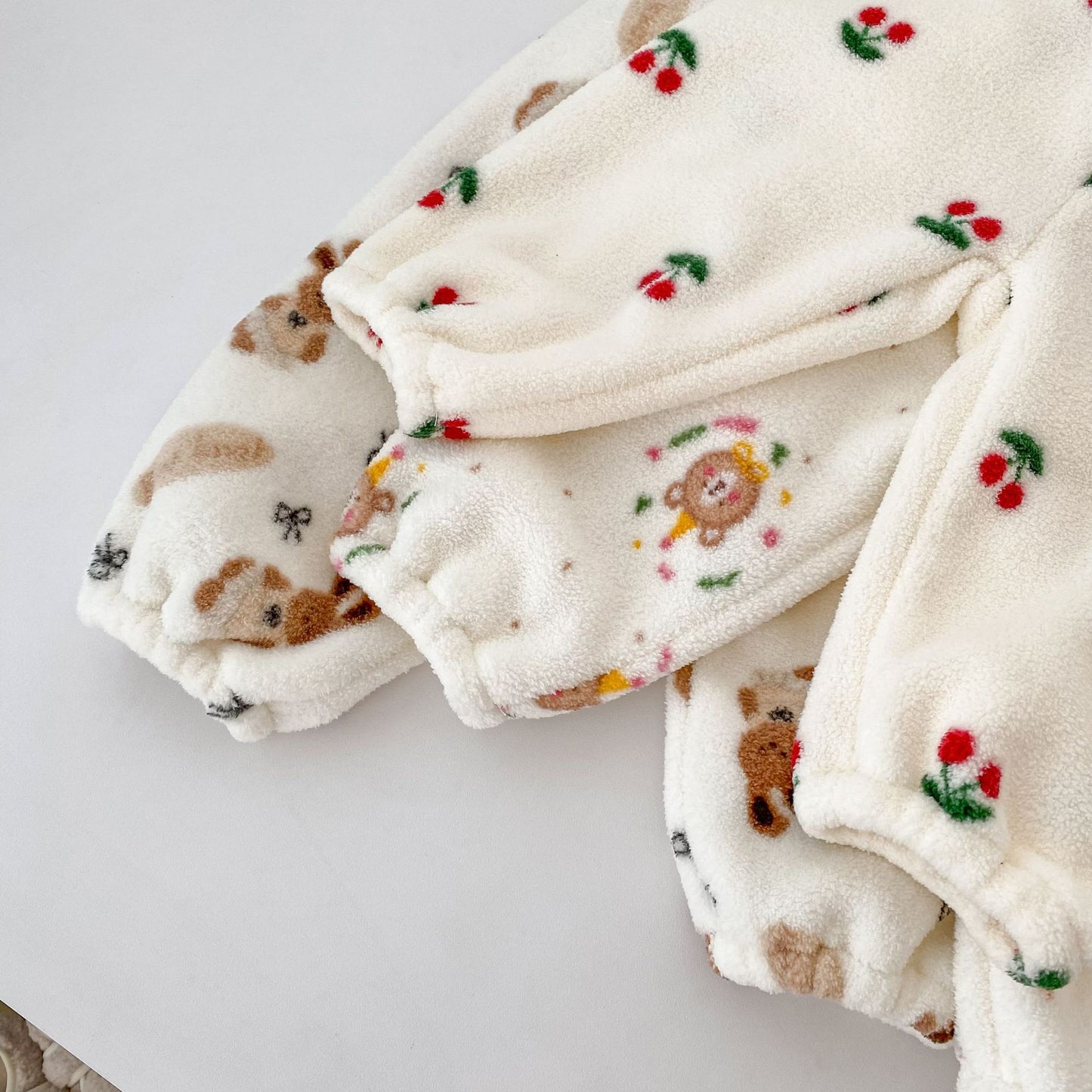 Winter and Autumn Baby Kids Girls Long Sleeves Cartoon and Cherry Pattern Top and Pants Pajamas Clothing Set, MyKids-USA®, Pajamas, MyKids-USA -  -  -  -  -  -  - 