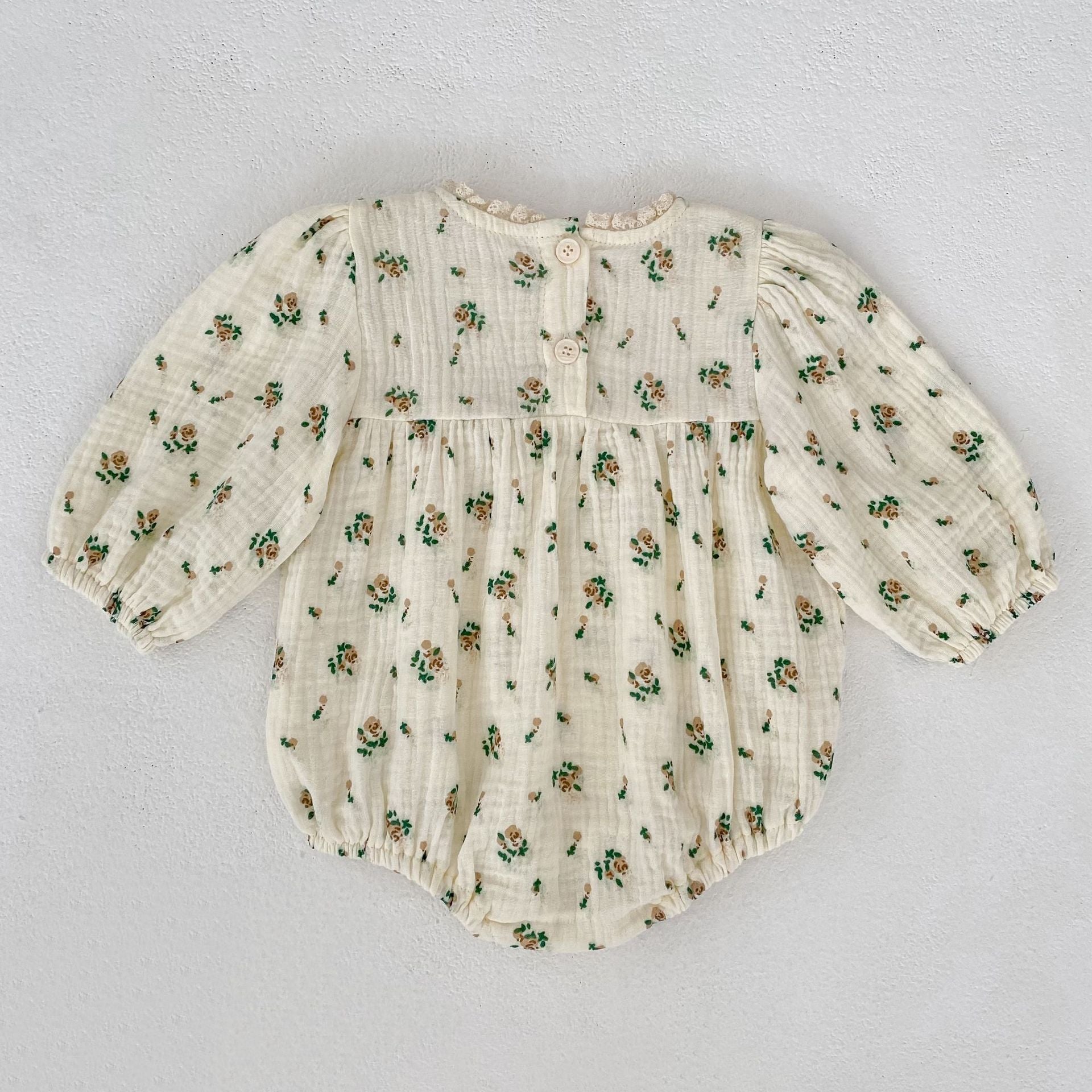 Autumn Arrival Baby Girls French-style Floral Long-sleeved Onesies and Dress – Princess Sister Matching Set, MyKids-USA®, Baby & Toddler Dresses, MyKids-USA -  -  -  -  -  -  - 