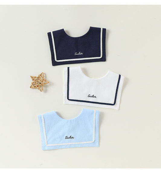 Adorable Letters Pattern Snap-on Square Shaped Bib, MyKids-USA®, Bibs, MyKids-USA -  -  -  -  -  -  - .