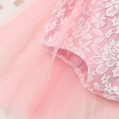 Summer Arrival Baby Girls Fly Sleeves Lace Flowers Pattern Bodysuit, MyKids-USA®, Baby & Children's One-Pieces, MyKids-USA -  -  -  -  -  -  - .