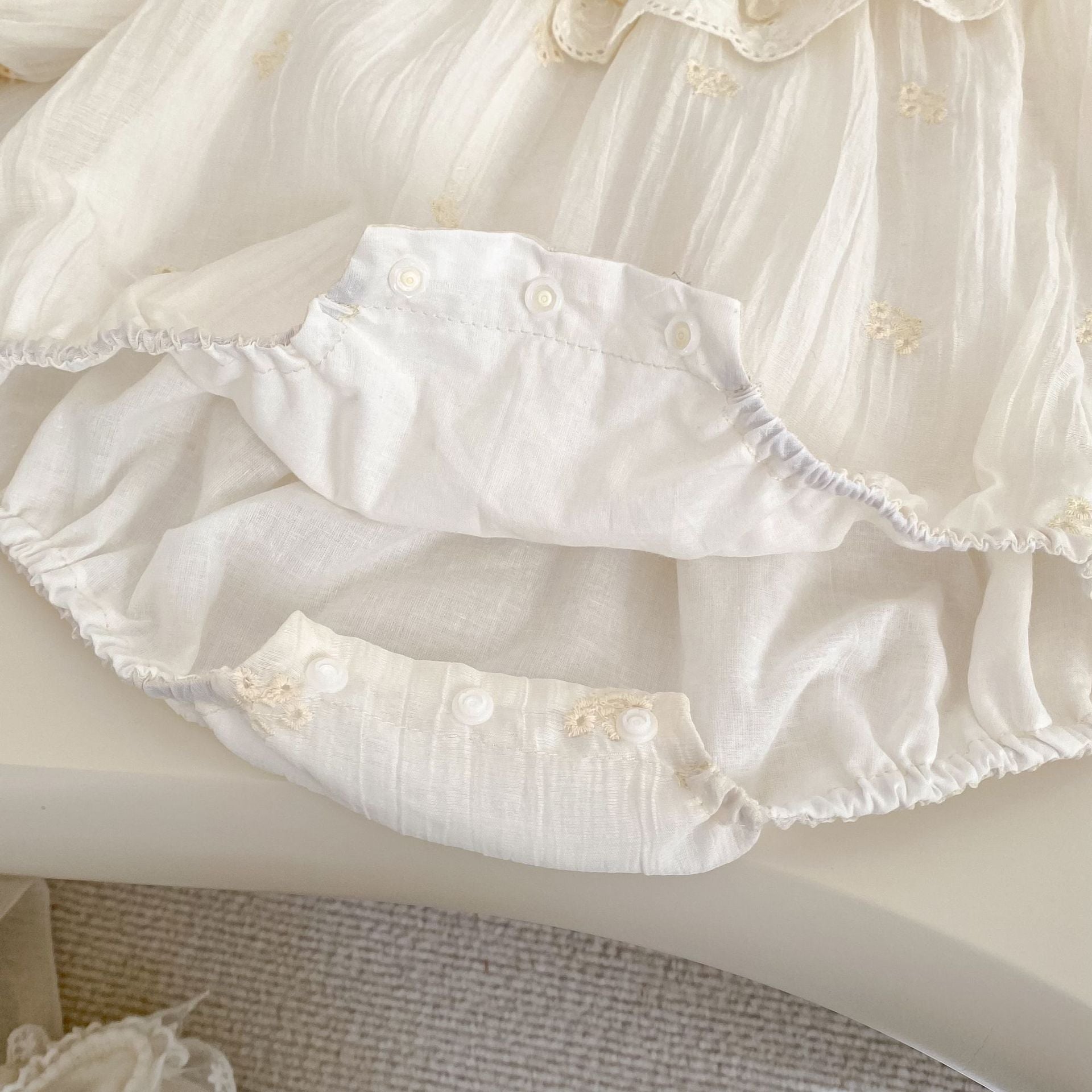 Spring Arrival Baby Girls Long Sleeves Flowers Pattern Ruffle Neck Bodysuit, MyKids-USA®, Bodysuits, MyKids-USA -  -  -  -  -  -  - .