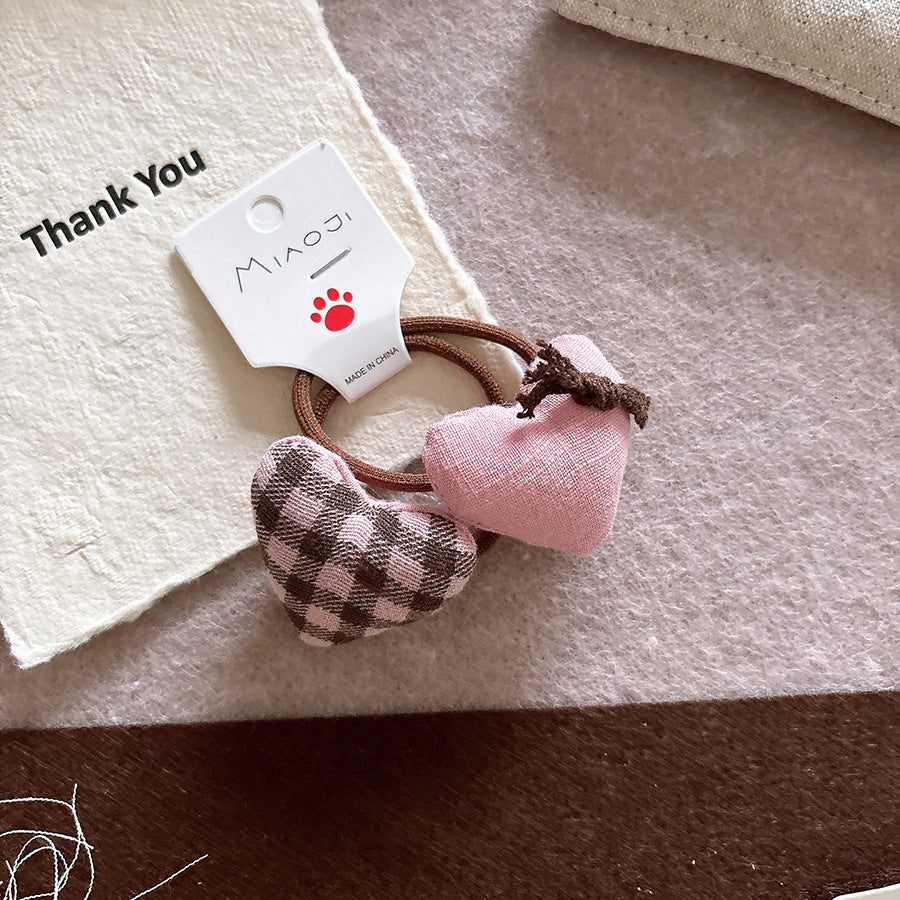 Collection of 2 Geometric Shaped Hair Clips and Hair Ties, MyKids-USA®, Hair Pins, Claws & Clips, MyKids-USA - Size/Age - Average Size (0-12Y） - Color - Pink -  -  - TR2601061418-G.