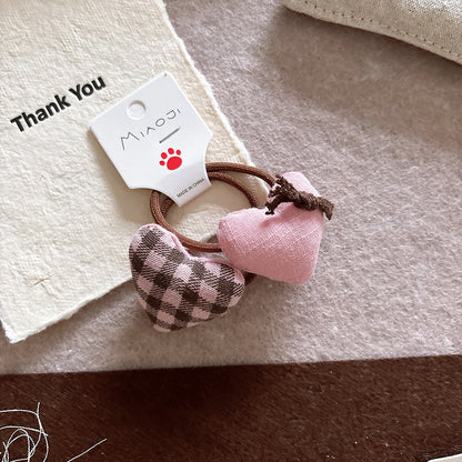 Collection of 2 Geometric Shaped Hair Clips and Hair Ties, MyKids-USA®, Hair Pins, Claws & Clips, MyKids-USA - Size/Age - Average Size (0-12Y） - Color - Pink -  -  - TR2601061418-G.