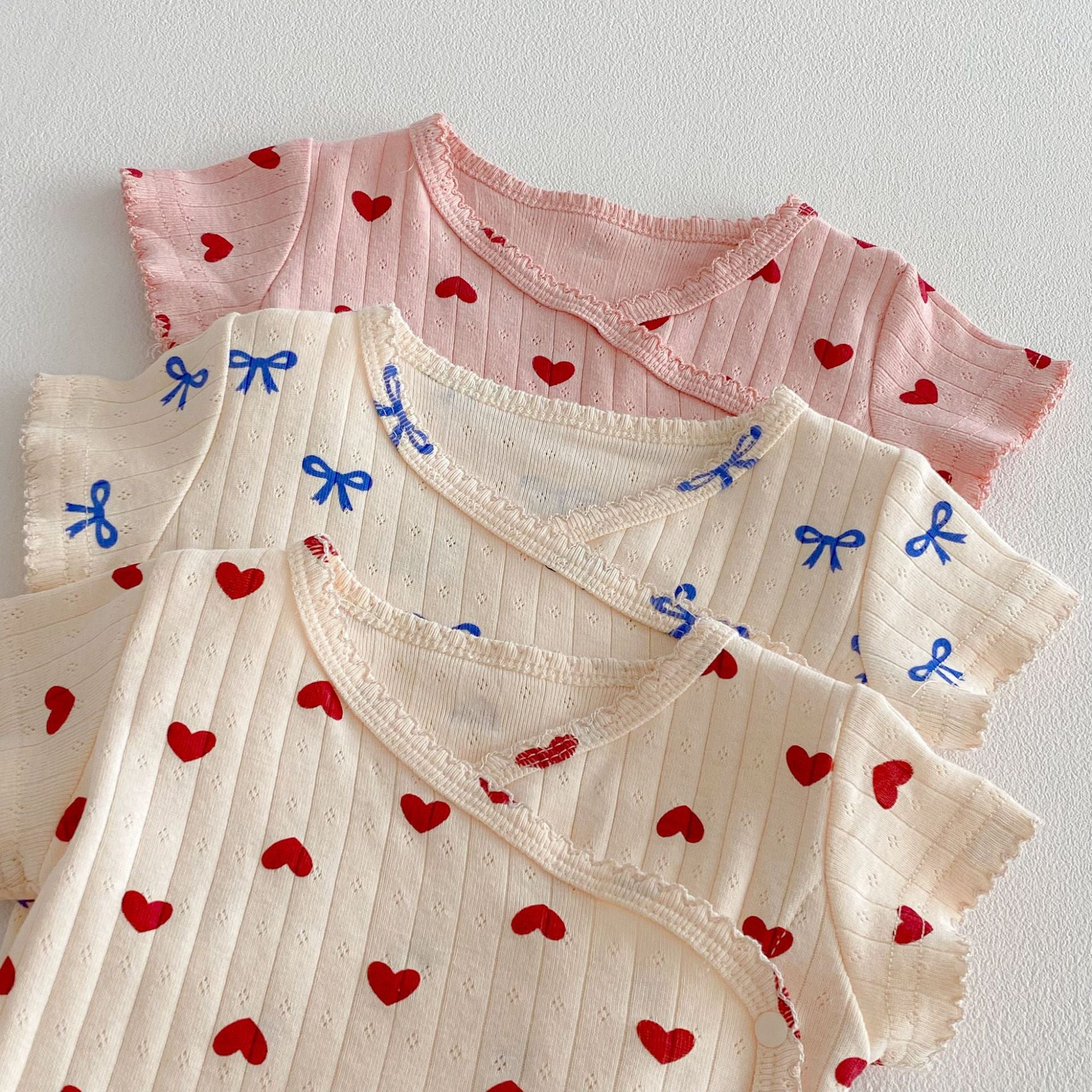 Arrival Summer Baby Girls Butterfly-bows Pattern Sleeveless or Short Sleeves Bodysuit, MyKids-USA®, Bodysuits, MyKids-USA -  -  -  -  -  -  - .