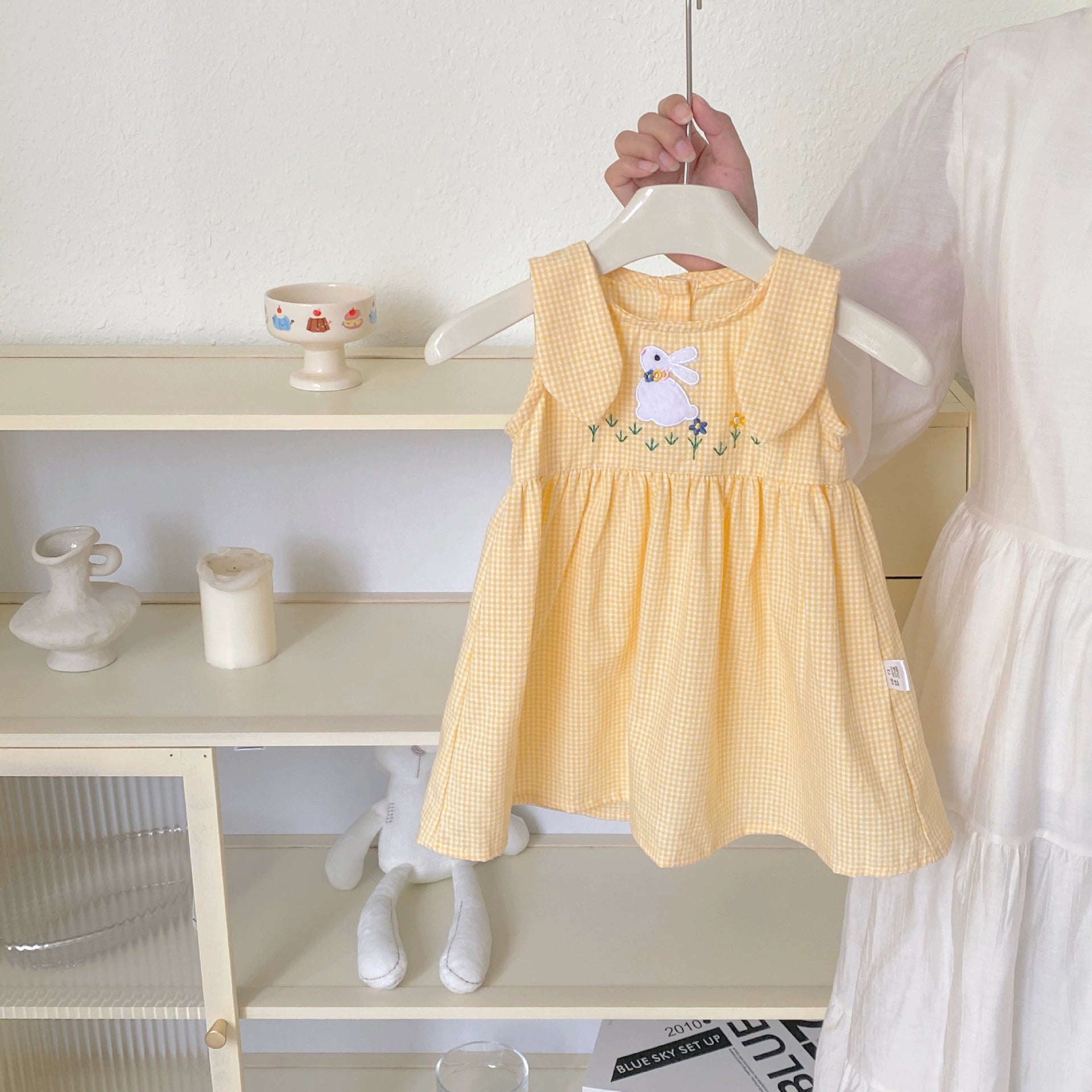 Summer Hot Selling Baby Kids Girls Princess Sleeveless Plaid Dress, MyKids-USA®, Baby & Toddler Dresses, MyKids-USA - Size/Age - 73 (6-9M) - Color - Yellow -  -  - TR2505292204-A